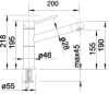 Blanco Keukenkraan ALTA compact chroom 515120