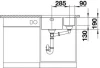 Blanco spoelbak Andano 340/180 Onderbouw BL 518321