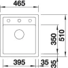 Blanco spoelbak Dalago 45 opbouw wit 517160