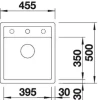 Blanco spoelbak Dalago 45-F vlakinbouw wit 517169