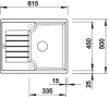 Blanco spoelbak Zia 40 S opbouw wit 516922