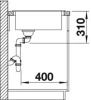 Blanco spoelbak Zia 9 E automatisch opbouw wit 514750