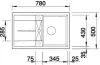 Blanco spoelbak Metra 45 S-F vlakbouw Antraciet 519081