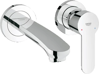 Grohe Eurostyle afbouwdeel 2-gats wandinbouw wastafelmengkraan chroom 19571002