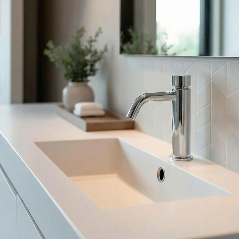 Waterevolution Flow Fonteinkraan zelfsluitend chroom T110TP01