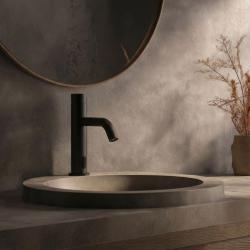 Waterevolution Flow elektronische wastafelkraan infrarood op batterijen mat zwart T110EBPR