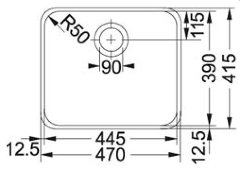 Franke spoelbak Largo LAX 210.50 vlakinbouw 1270319063
