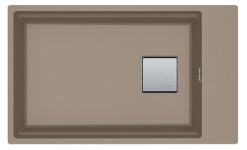 Franke Kubus KNG 110.62 spoelbak 72x42 taupe graniet onderbouw met kraangatbank 125.0512.516