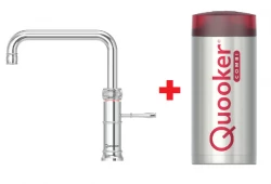 Quooker Classic Fusion Square Chroom COMBI Warm, koud, kokend water 22CFSCHR