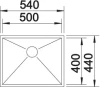 Blanco spoelbak ZEROX 450-IF - 521586 (kloon)