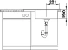 Blanco Zenar XL 6 S compact - enkele spoelbak en spoeltafel met draaiknopbediening in antraciet - BR - 523774