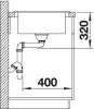 Blanco Classic Neo 45 S - enkele spoelbak en spoeltafel in antraciet - 523995