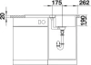 Blanco Classic Neo 5 S - enkele spoelbak en spoeltafel in antraciet - 524015