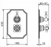 Cisal Arcana Royal inbouwthermostaat met stop-omsteller chroom incl. inbouwdeel 1208952378