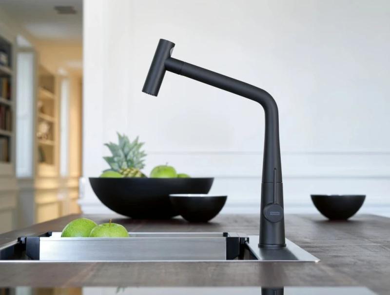 Franke Icon Keukenkraan mat zwart met uittrekbare uitloop 115.0625.190