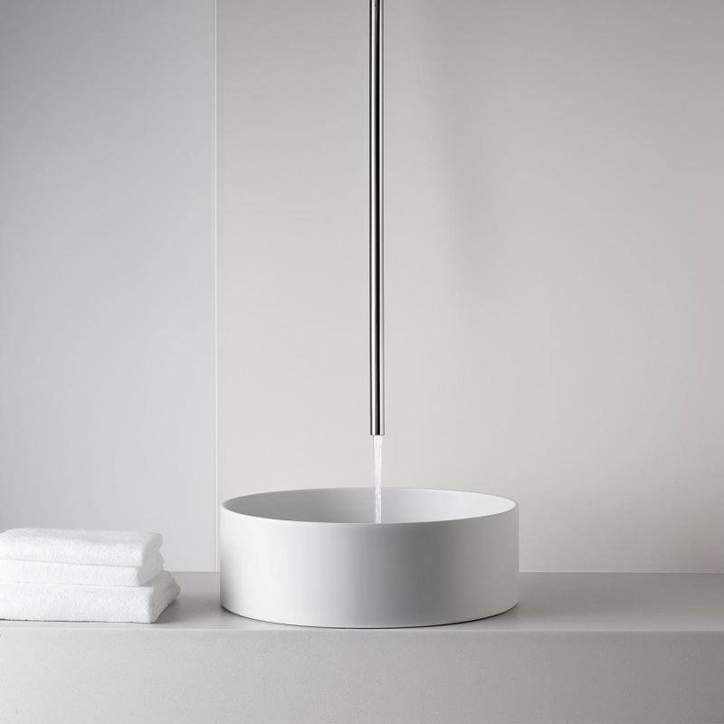 Waterevolution Flow plafond wastafelkraan uitloop volledig RVS T1678IE