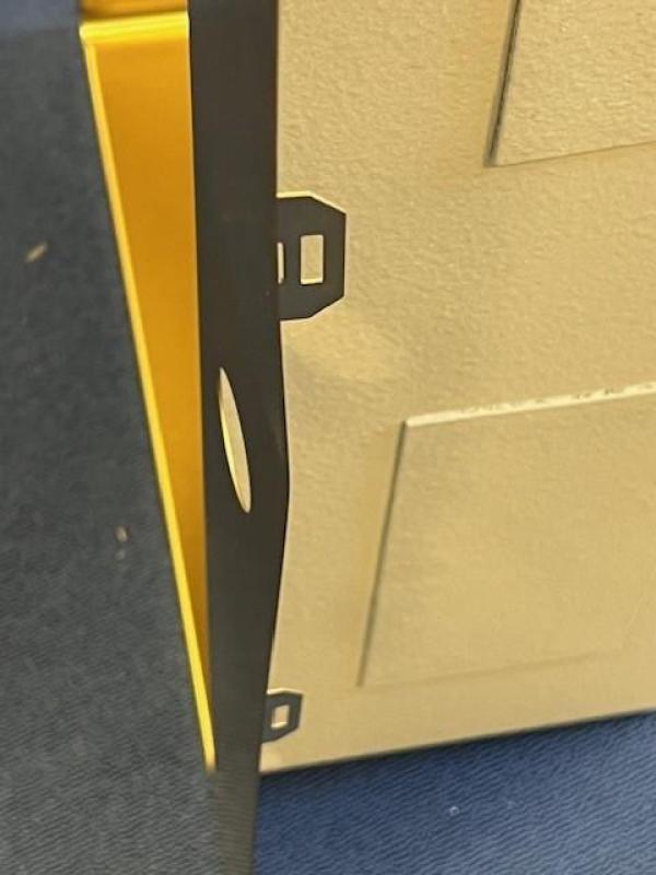 OUTLET Beschadigd! Ausmann Weser RVS PVD Gold 79x51 met kraangat onderbouw , opbouw en vlakinbouw 1208954936