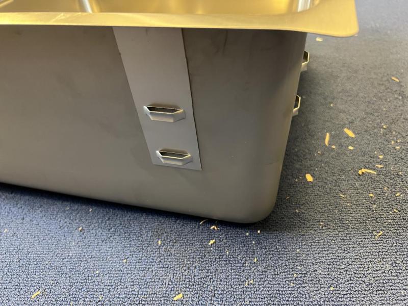 OUTLET Schade bak! Reginox Houston RVS spoelbak 40x40 onderbouw