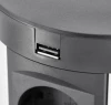Indux Push verzinkbare randaarde stopcontact zwart in werkblad met 4 stopcontacten, 2 x USB, 2 x RJ45 en draadloos opladen 1208957420