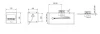 Indux Flip Small stopcontact randaarde in het werkblad of bovenkast mat wit met 2 USB opladers 1208957423