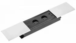 Indux Slide max inbouw stopcontact in werkblad met USB-A, HDMI, RJ45 en USB-C  kleur mat wit 1208957429