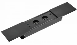 Indux Slide max inbouw stopcontact in werkblad met USB-A, HDMI, RJ45 en USB-C  kleur mat zwart 1208957430