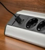 Indux Corner hoek stopcontact met 3 randaarde stopcontacten en 2 USB opladers1208957431