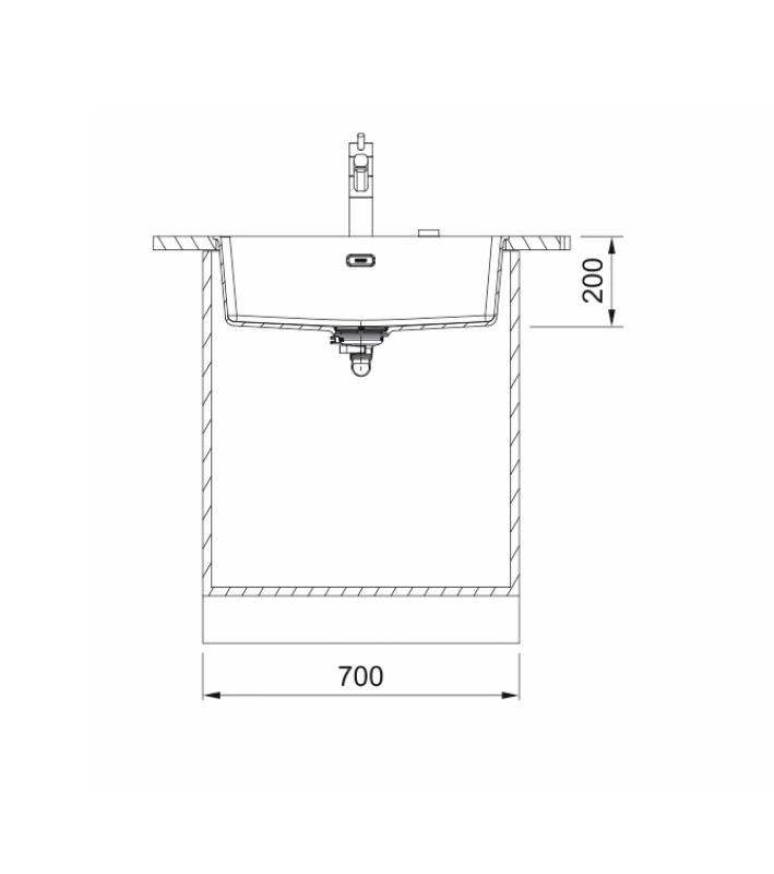 Franke Maris MRG 110-62 Fragranite oyster spoelbak onderbouw