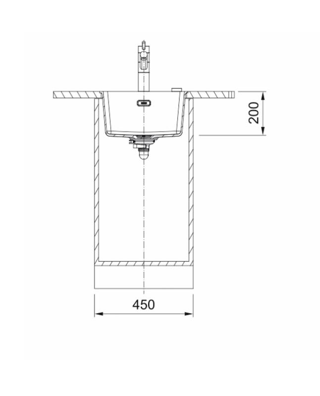 Franke Maris MRG 210-37 Fragranite matt black spoelbak vlakinbouw