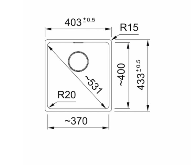 Franke Maris MRG 110-37 Fragranite Onyx spoelbak onderbouw