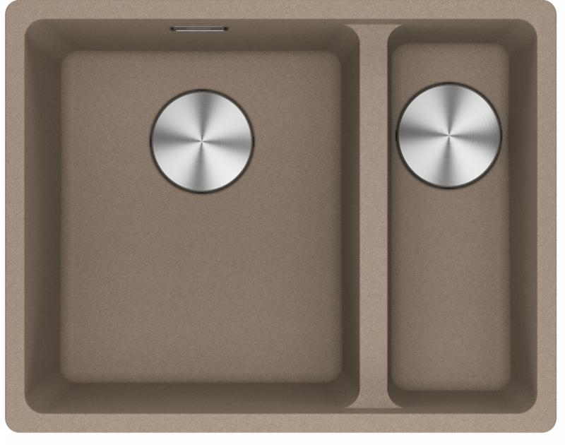 Franke Maris MRG 160-34-15 Fragranite Oyster spoelbak Bak Links  onderbouw