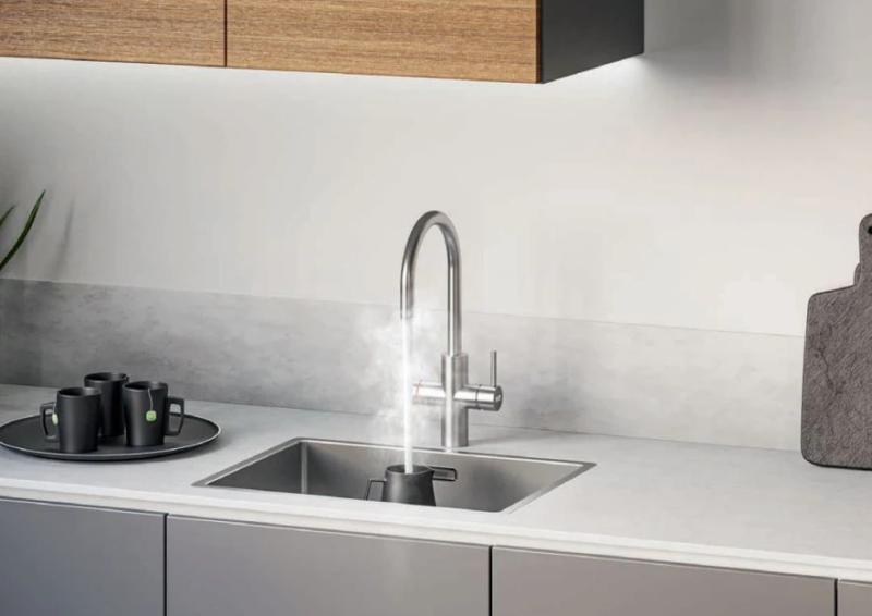 Franke Maris water hub 4L boiler 3-1 met Touch electronische kokend water kraan RVS 160.0702.531