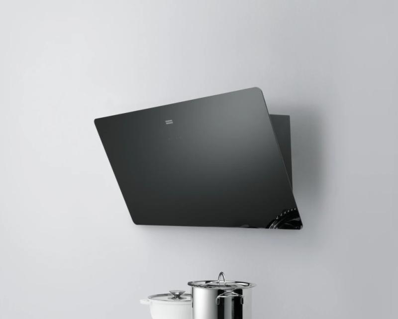 Franke Smart vertikaal zwart glas afzuigkap 90cm 110.0377.734