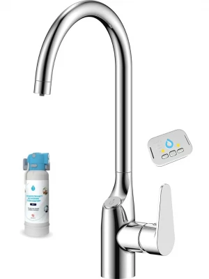 Aquadesign Filter keukenkraan chroom met gefilterd water aansluiting 3-weg 1208958194