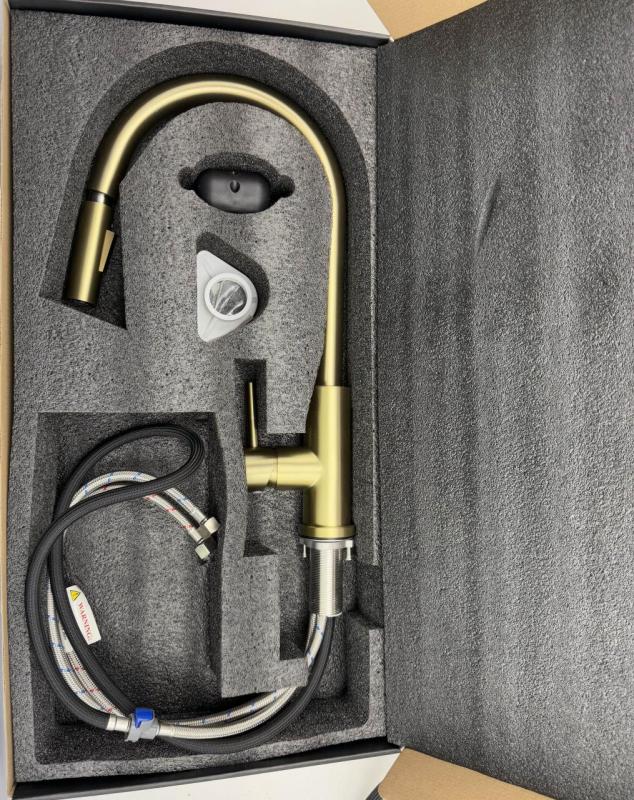 Pure.Sink Elite Steel Stream-S keukenkraan PVD Gun metal met uittrekbare uitloop PS8045-61