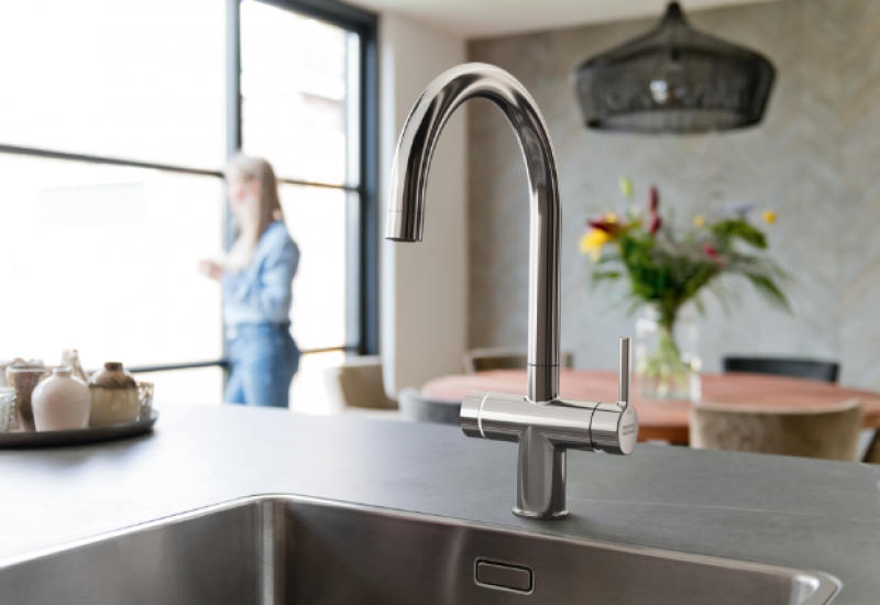 Franke Maris water hub 7L boiler 3-1 met Touch electronische kokend water kraan chroom met waterhub bypass 1208967853