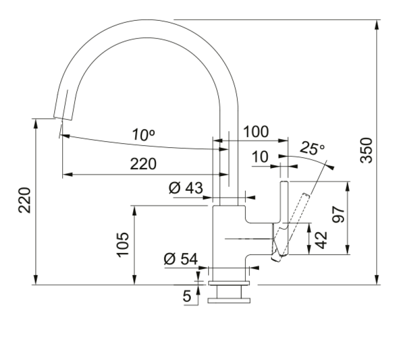 Franke Lina XL Keukenmengkraan Beige Oyster met Draaibare Uitloop 115.0626.028