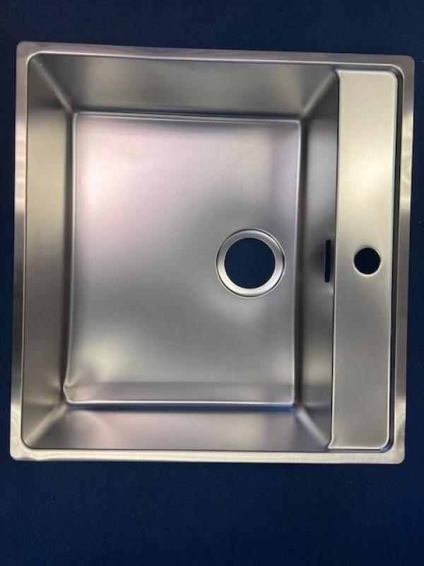 OUTLET Schadebak! Franke Maris MRX 210.50 spoelbak met kraangatbank vlakinbouw 53x51cm 1208968062