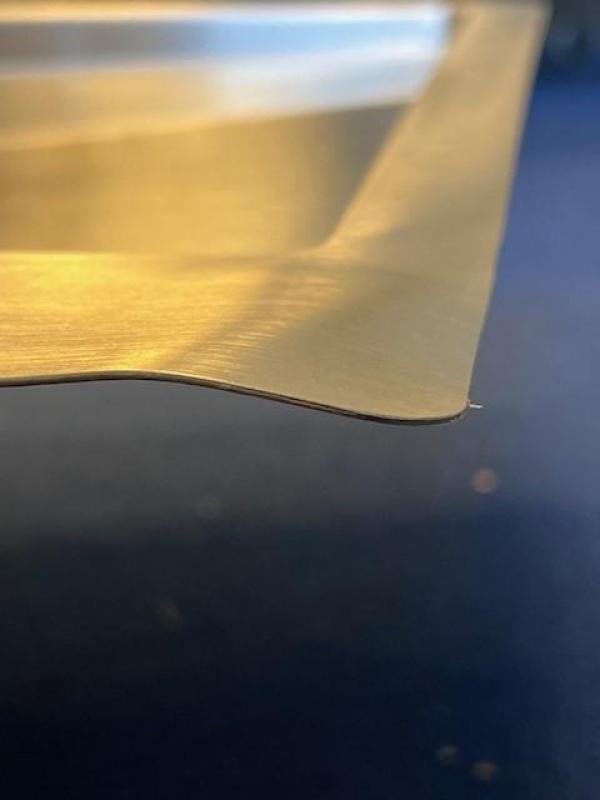 OUTLET Schade bak!! Ausmann Oder Blue rvs spoelbak 78x50cm vlakbouw en opbouw met afdruipgedeelte 1208970000