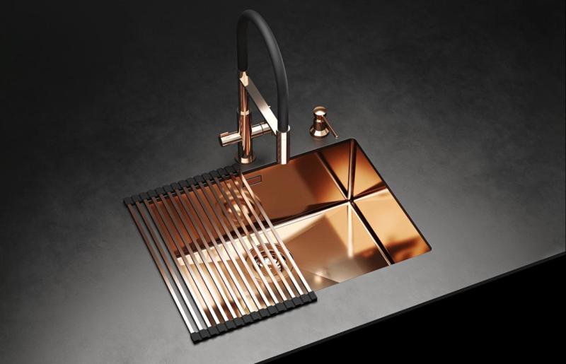 Ausmann Claridge 3-Weg Keukenmengkraan met Flexibele Uitloop en Gefilterd Water – Grijs - 1208970502