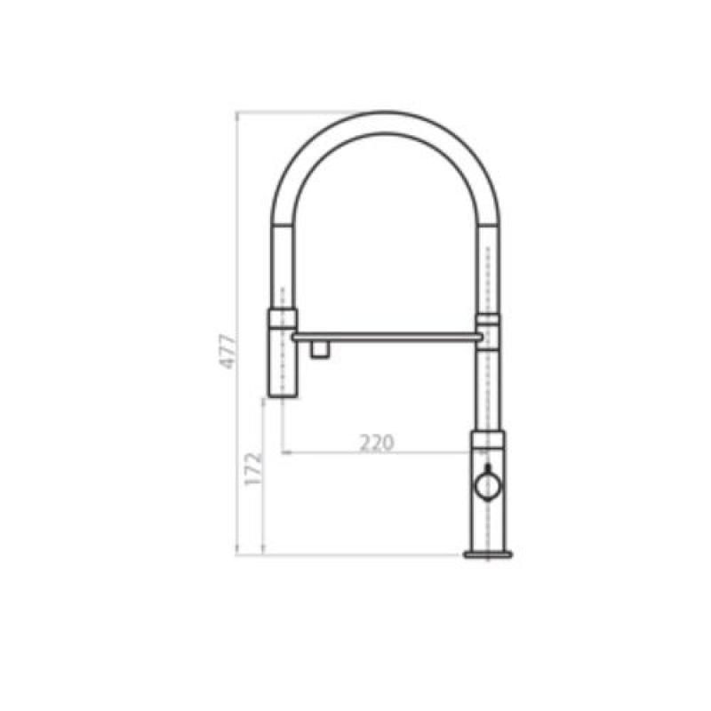 Ausmann Claridge 3-Weg Keukenmengkraan met Flexibele Uitloop en Gefilterd Water – RVS - 1208970505