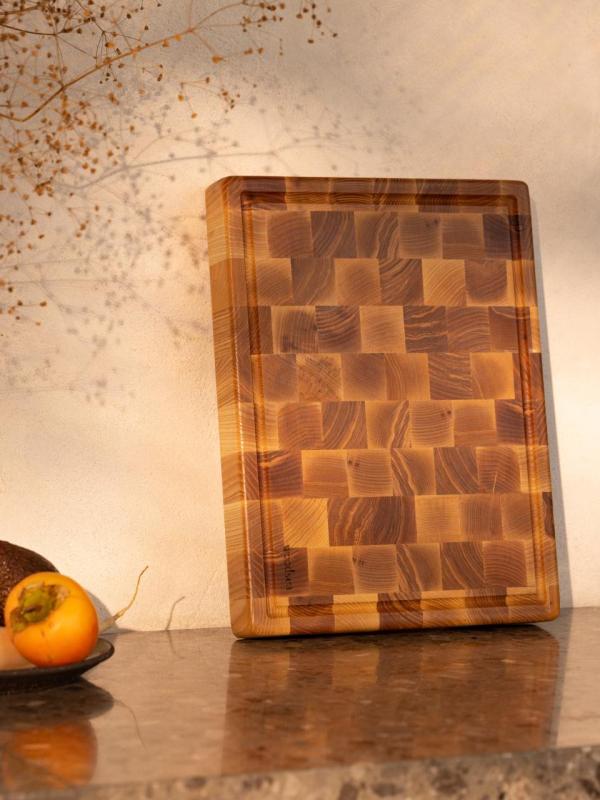 Woodsea Woodstone Ash L -  Essen Houten Snijplank 40x60cm 1208971528