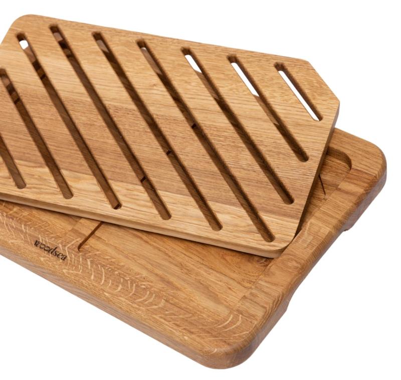 Woodsea Bread Oak - Eikenhouten Broodplank Eiken 45x30cm 1208971538