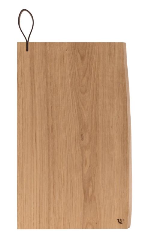 Woodsea Chop-Chop Oak L - Eikenhouten Snijplank 40x24cm met lederen handvat 1208971541