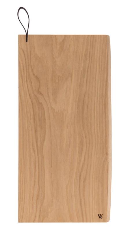 Woodsea Chop-Chop Oak XL - Eikenhouten Snijplank 50x24cm met lederen handvat 1208971542