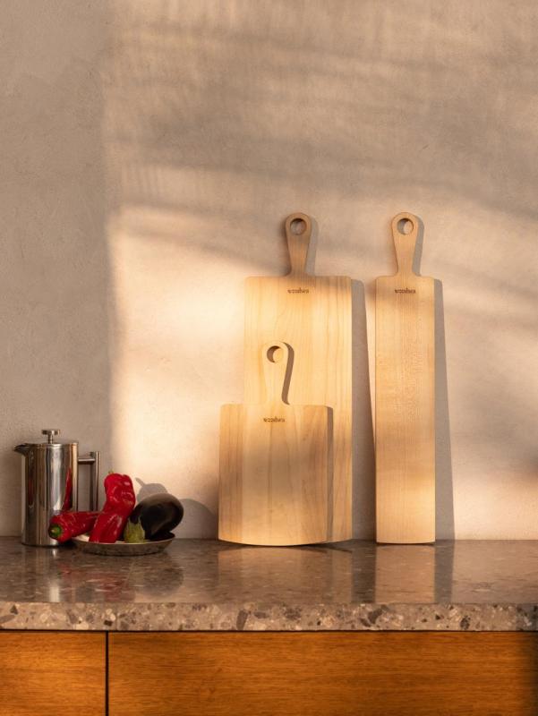 Woodsea Pine Natural L - Esdoornhouten snijplank 20x82 cm 1208971574