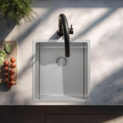 Pure.Sink Luxion RVS spoelbak 36x40 cm onderbouw, vlakinbouw en opbouw  PLX3640-02