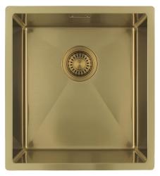 Pure.Sink Luxion Gouden spoelbak 36x40 cm onderbouw, vlakinbouw en opbouw PLX3640-60