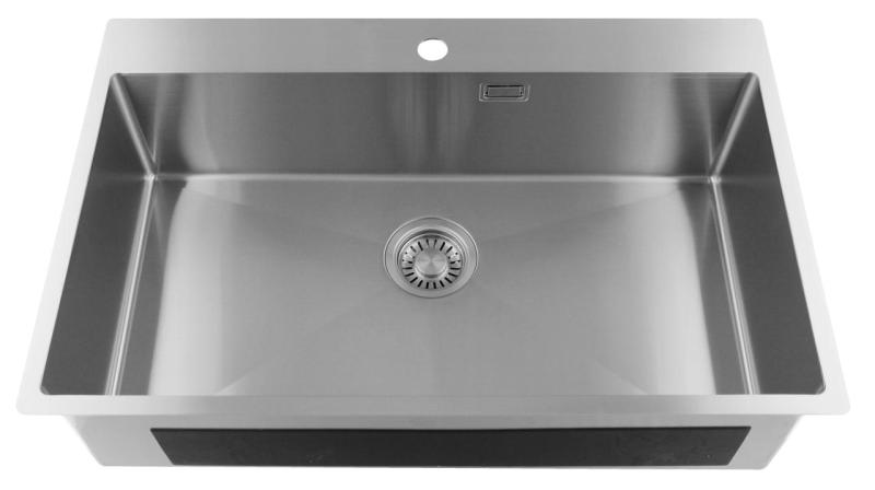 Pure.Sink Luxion Grote RVS spoelbak 78x50 cm Tapwing met kraangatbank PLX7850T-02