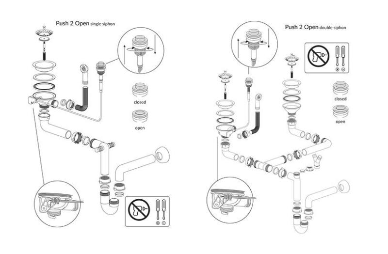 Quadri Luton pearl beige granieten grote opbouw spoelbak met afdruipvlak omkeerbaar 86x50cm met koperen plug 1208971773